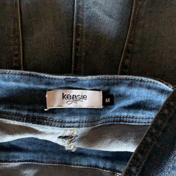 KENSIE Overall Shorts with rolled up hem - Picture 4 of 8